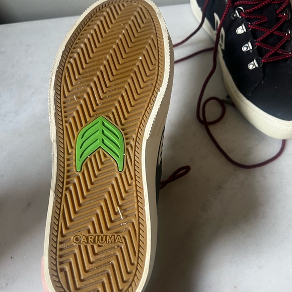 Cariuma Caturi Men Size 11W 9.5M Black Suede Ivory Logo Boot - Picture 5 of 6